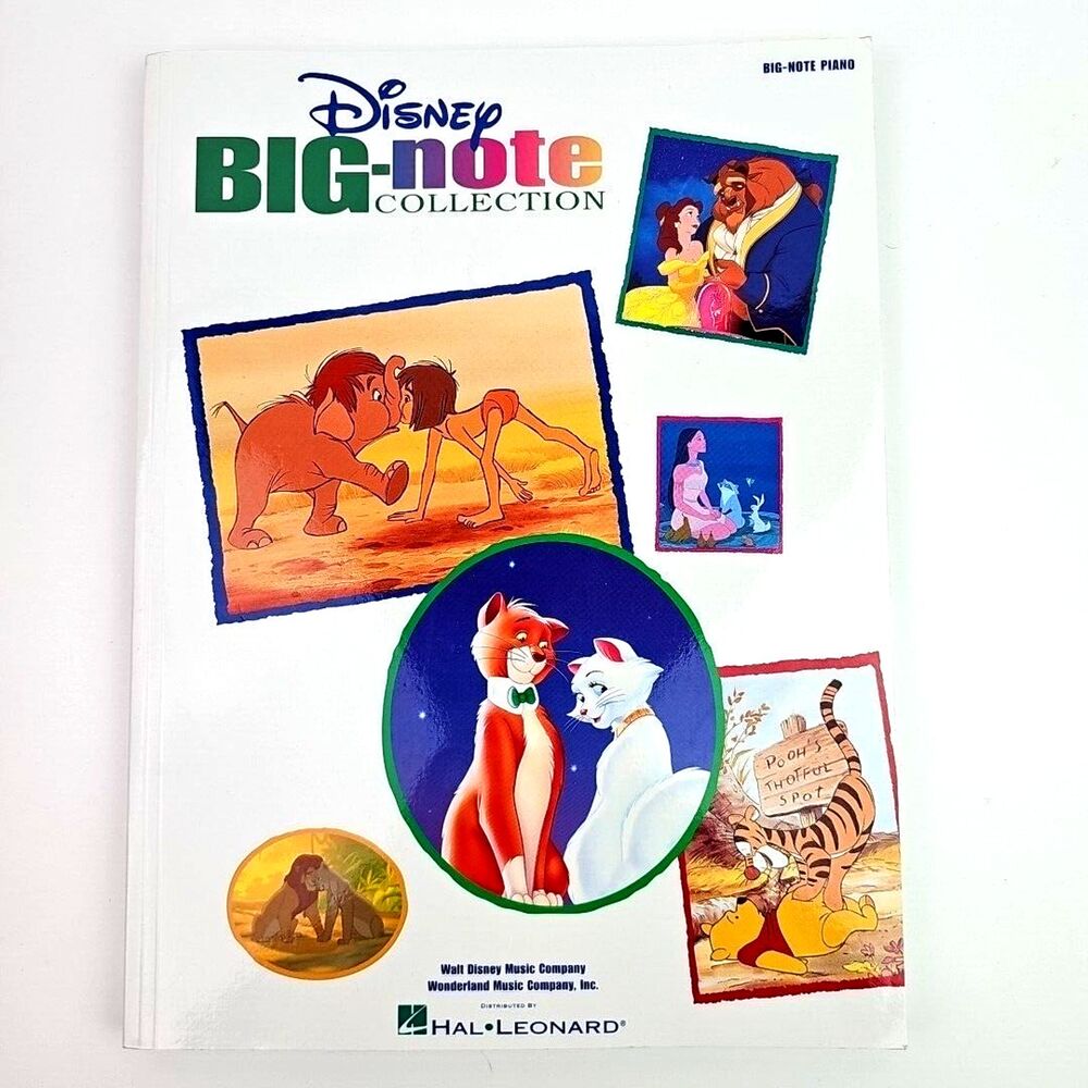 Disney Big-Note Collection Piano Easy Sheet Music 40 Kids Songs Book Clean